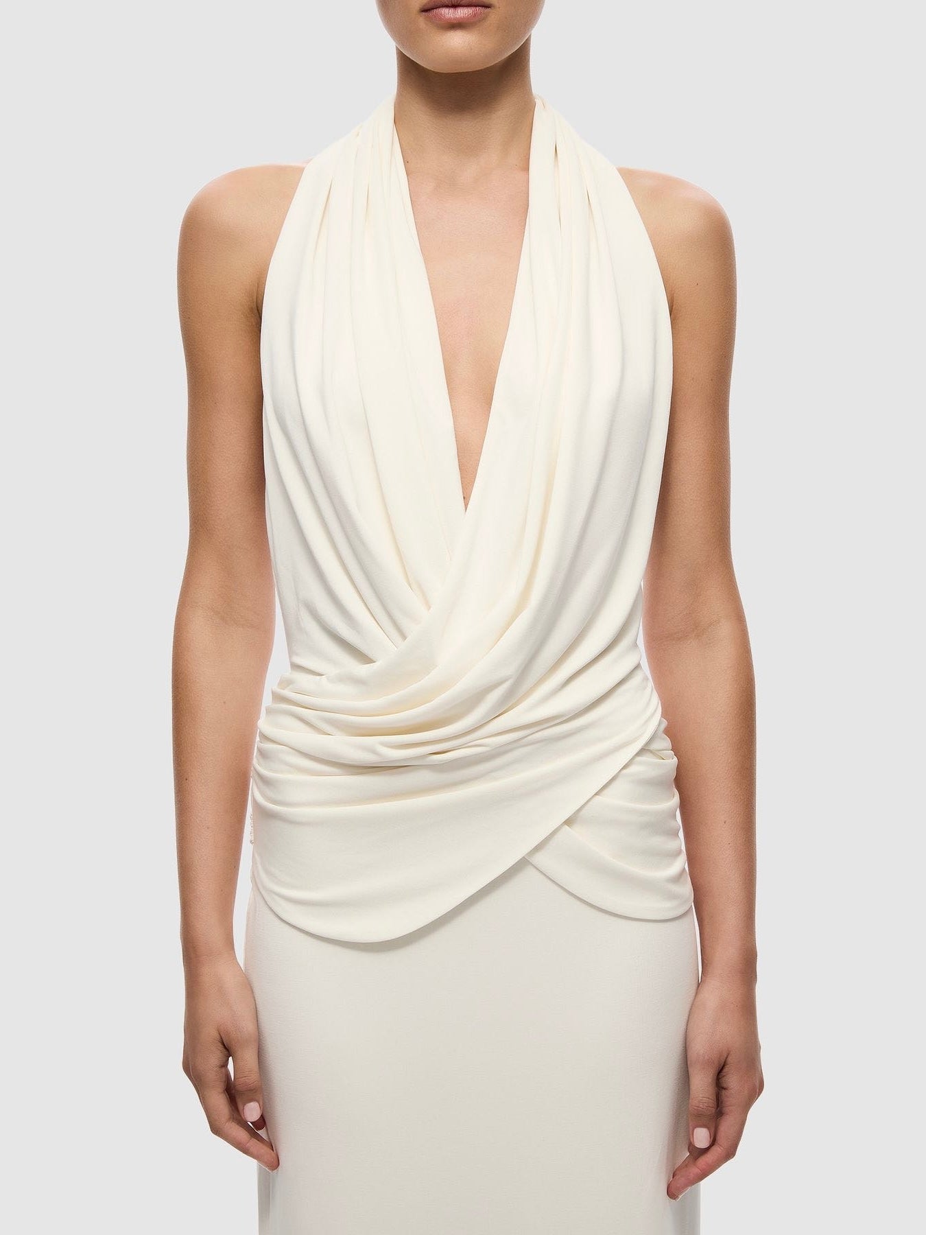 Cabana Cupro Dress in Ivory