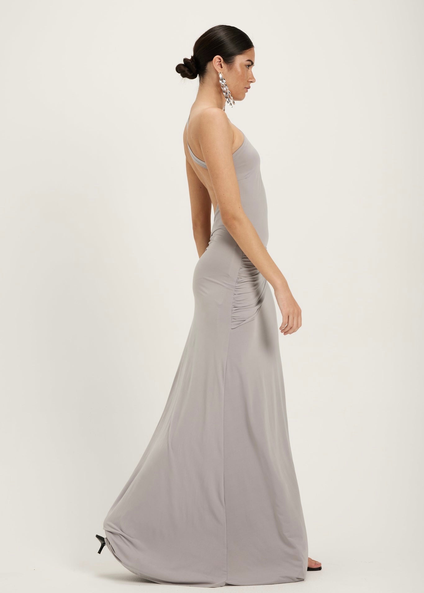 Gaia Gown in Silver Grey
