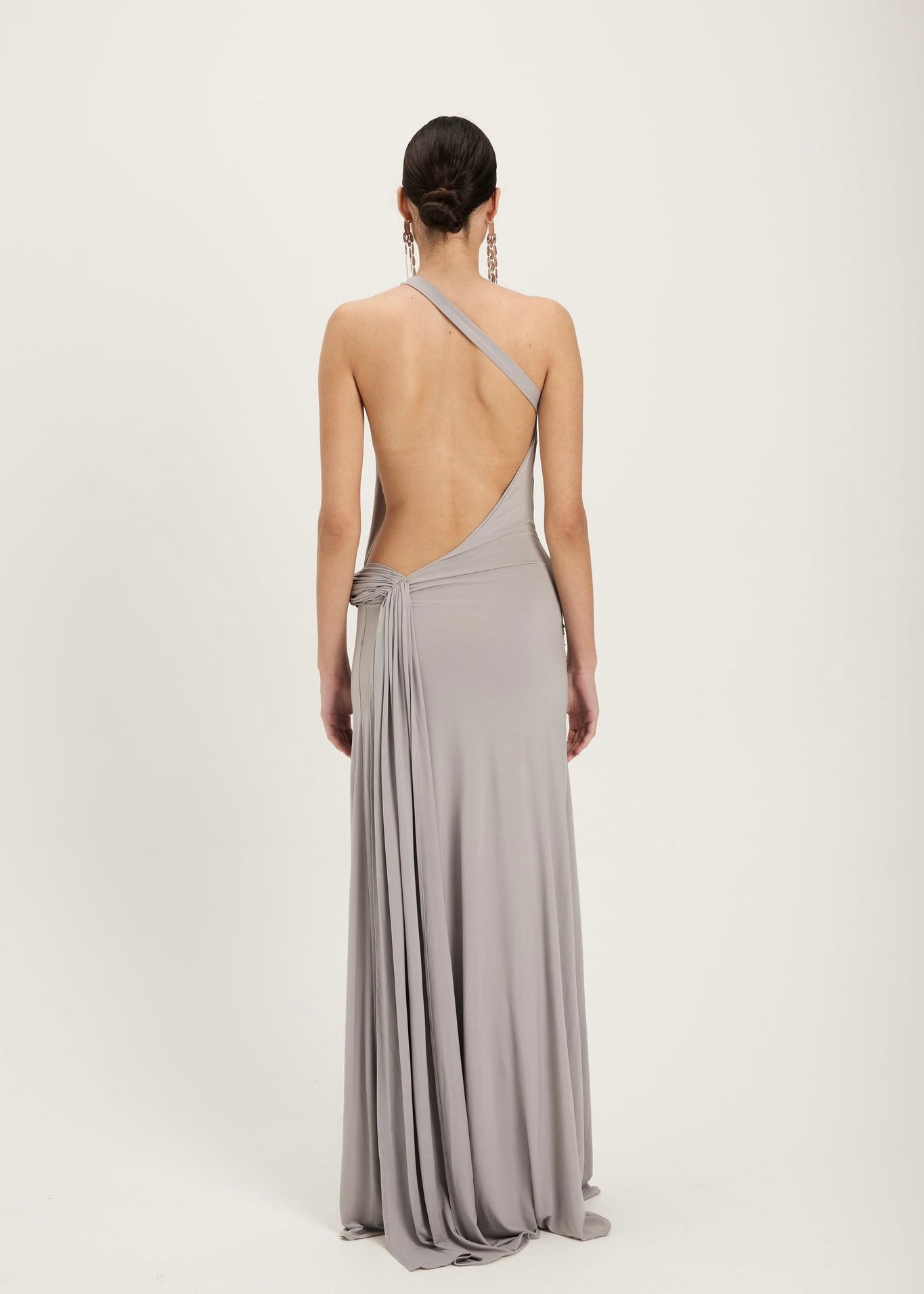 Gaia Gown in Silver Grey