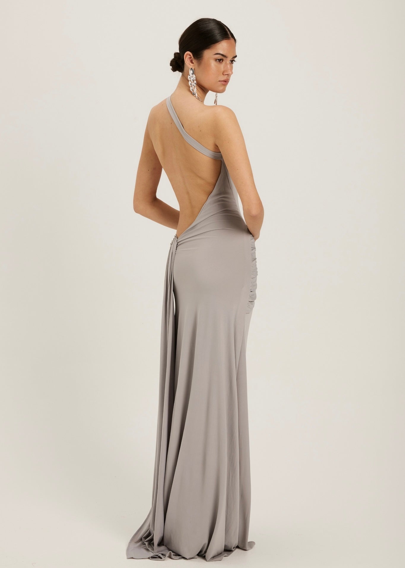 Gaia Gown in Silver Grey
