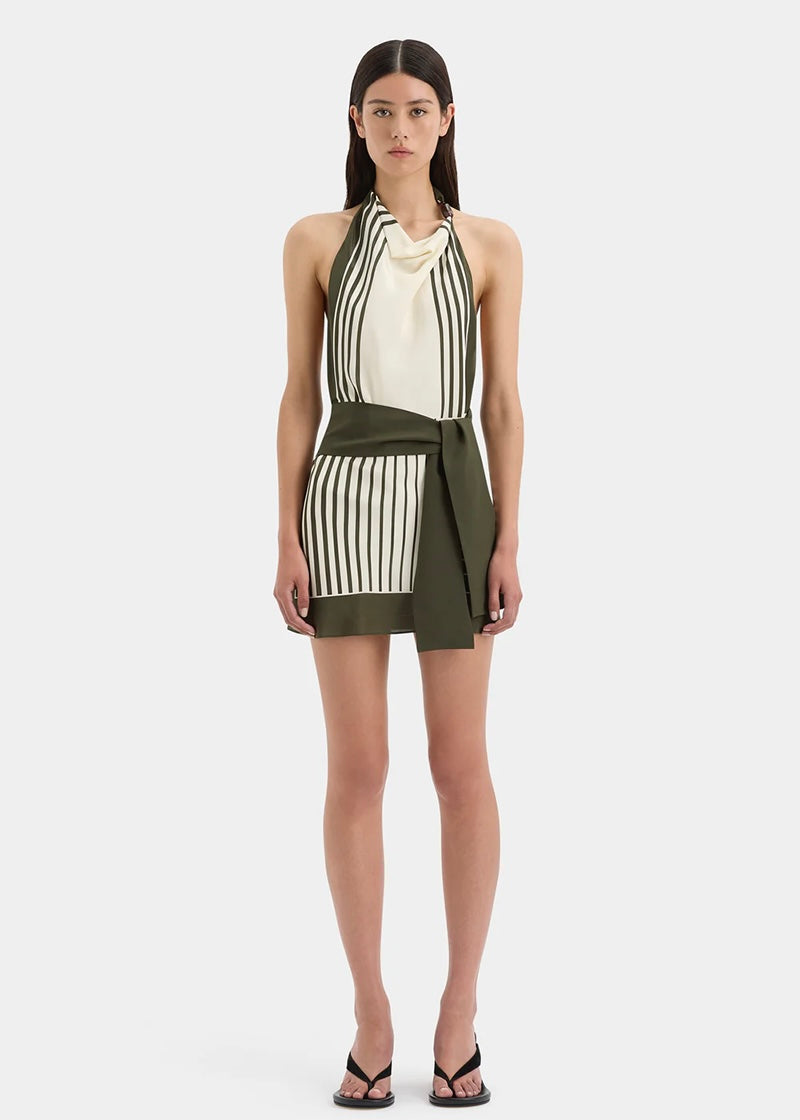 Leilana Mini Dress in Garden Stripe