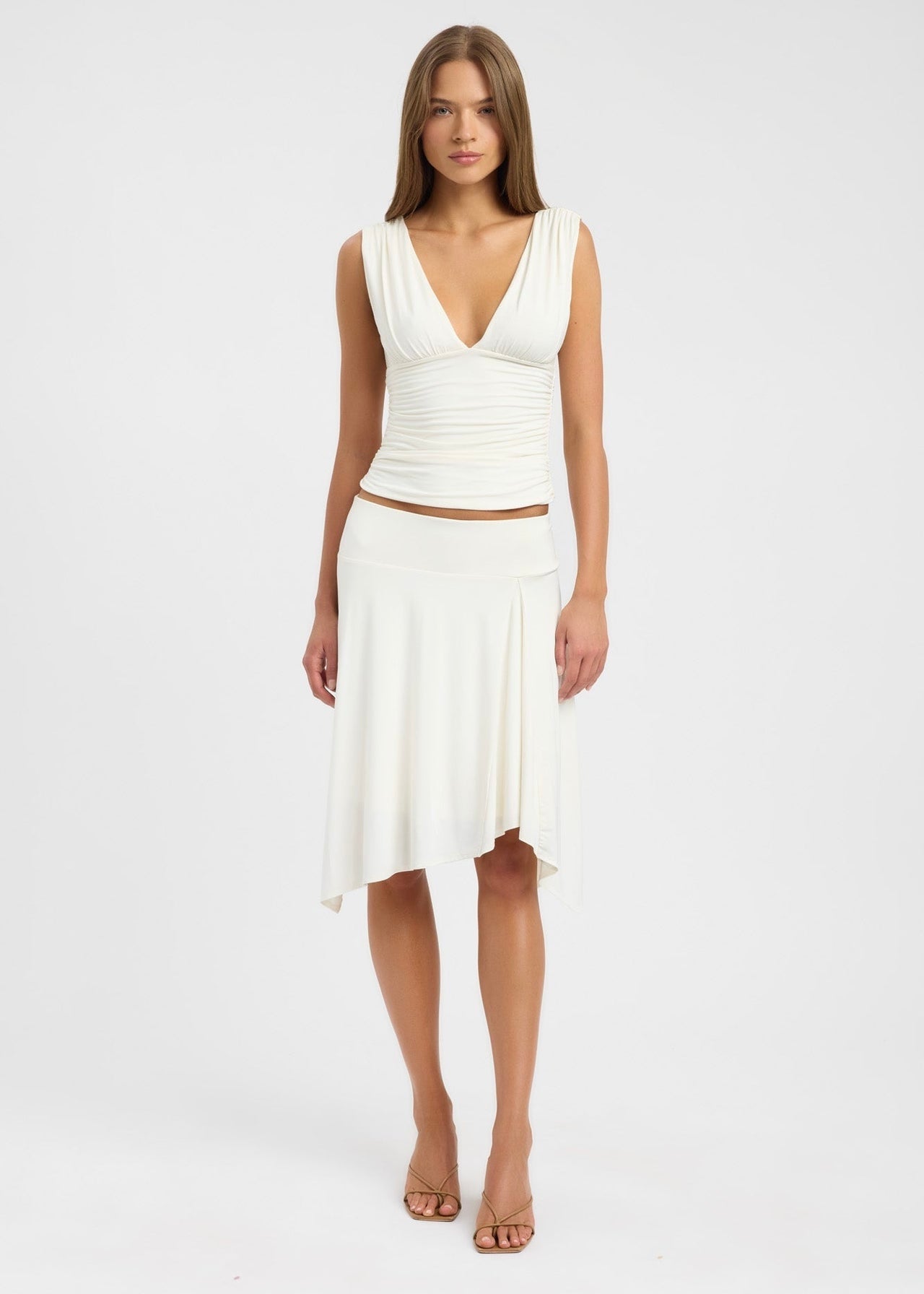 Solis Top & Lainie Skirt Set in Coconut Milk