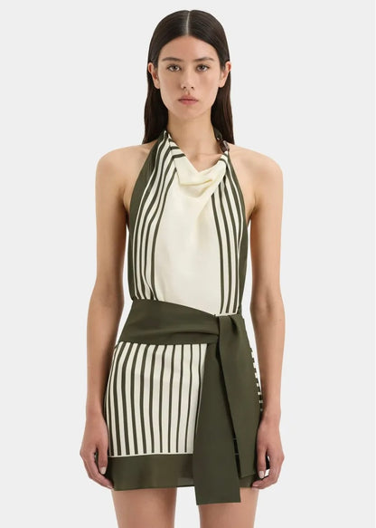 Leilana Mini Dress in Garden Stripe