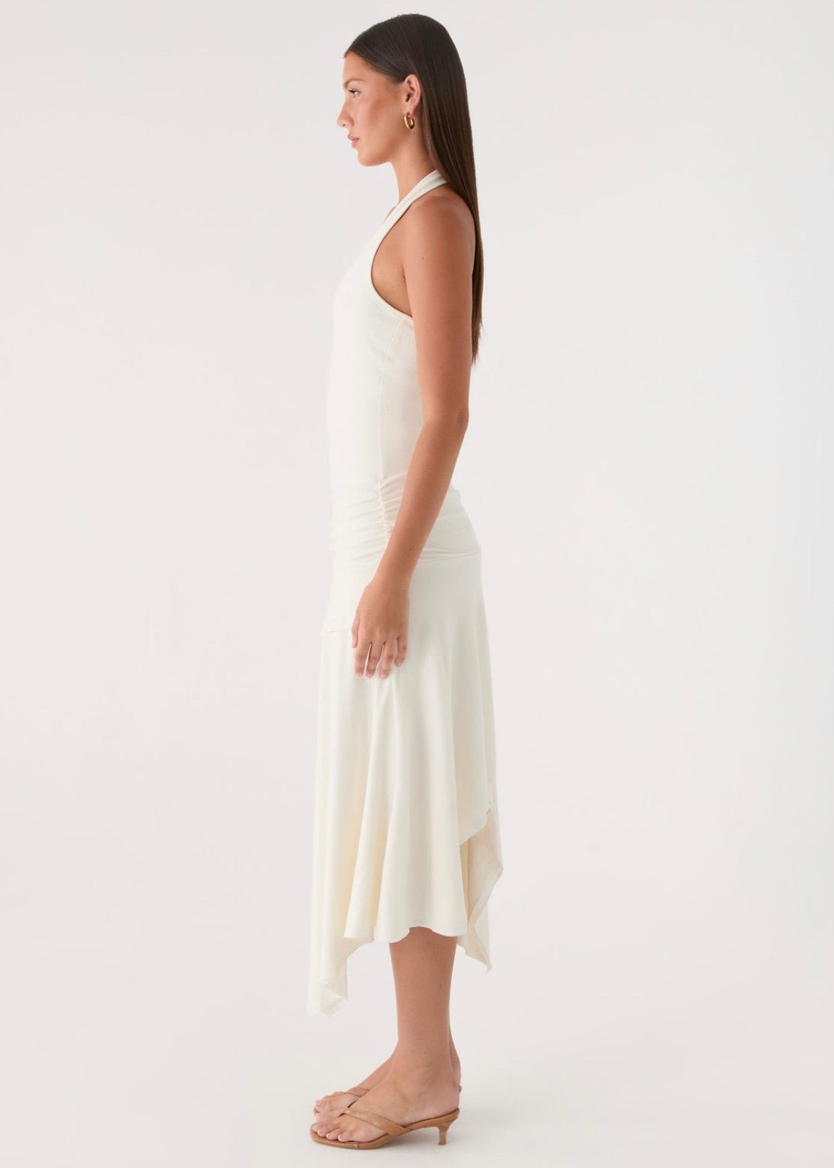 Alise Midi Dress in White