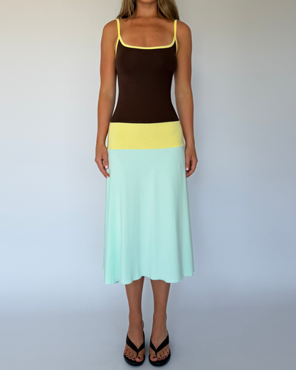 Lucy Midi Dress in Mirage