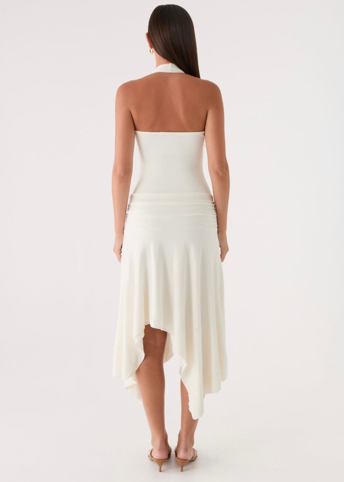 Alise Midi Dress in White