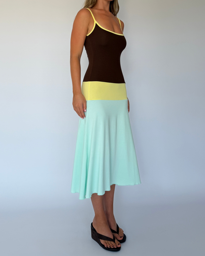 Lucy Midi Dress in Mirage