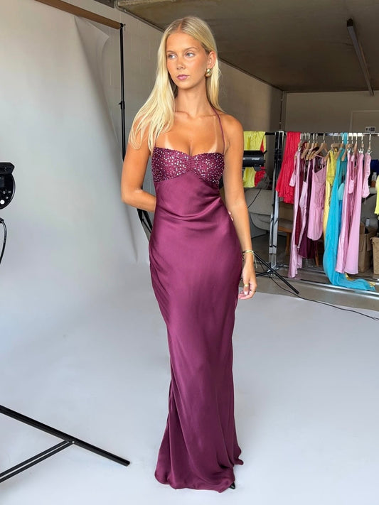 Jade Maxi Dress in Berry