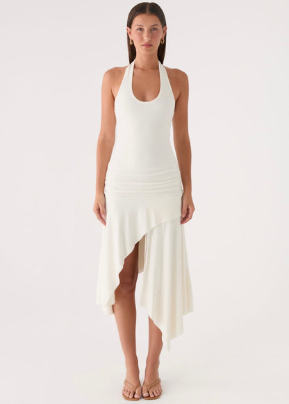 Alise Midi Dress in White