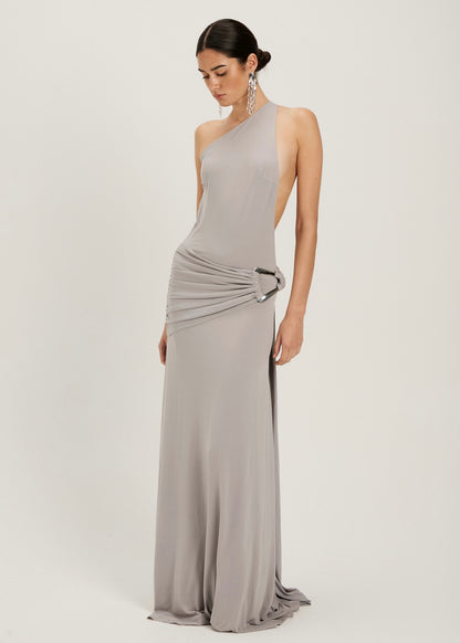 Gaia Gown in Silver Grey