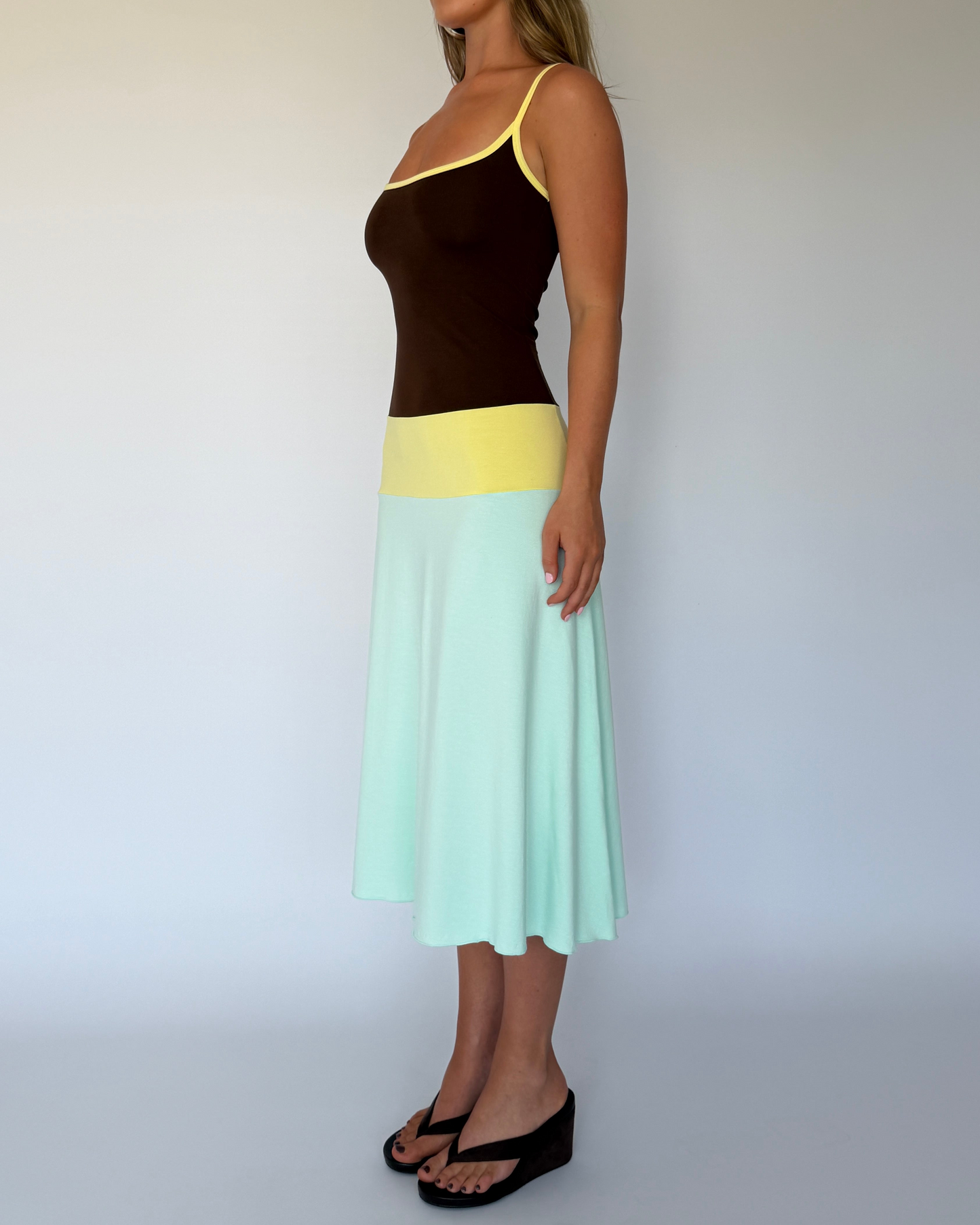 Lucy Midi Dress in Mirage