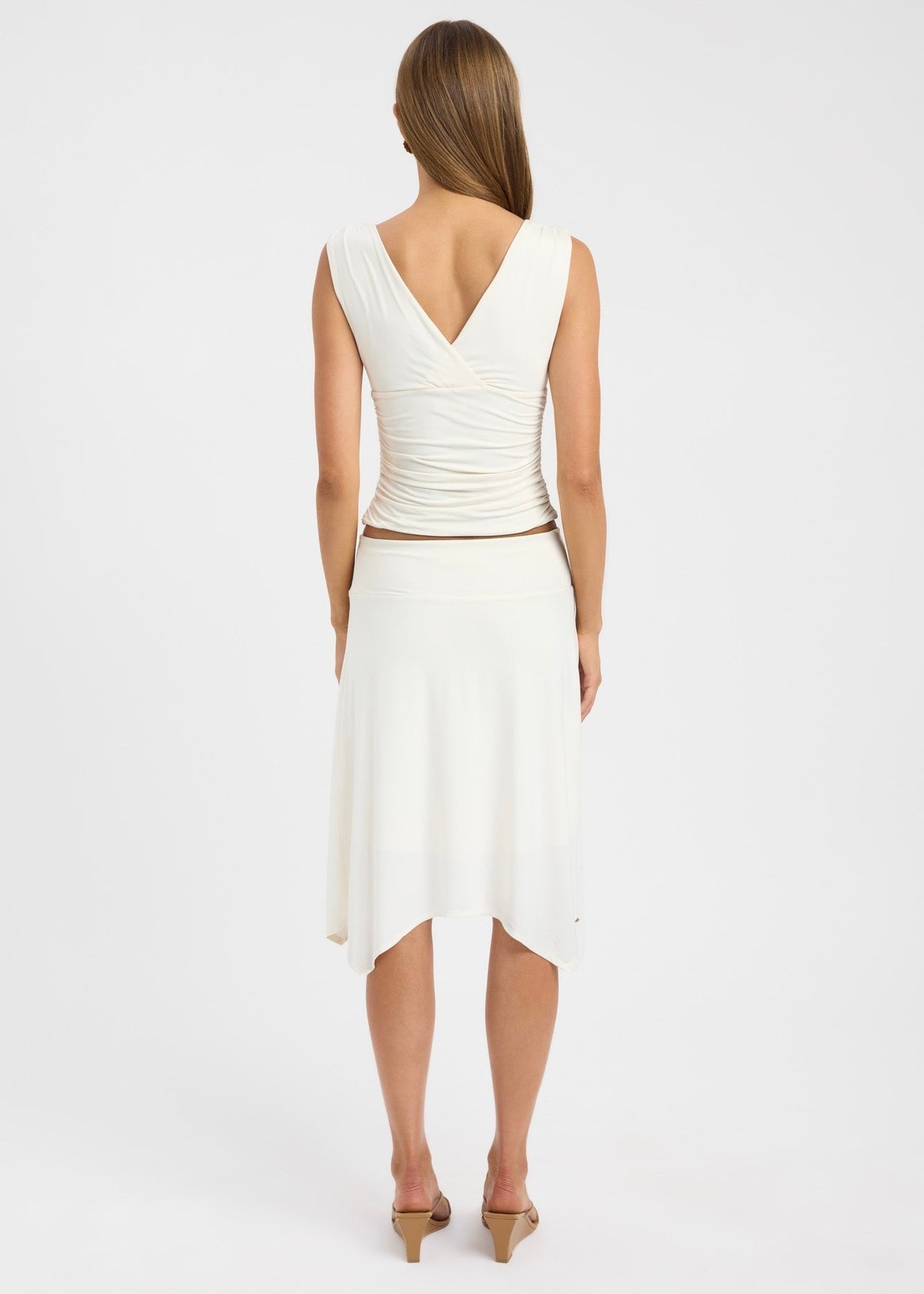 Solis Top & Lainie Skirt Set in Coconut Milk