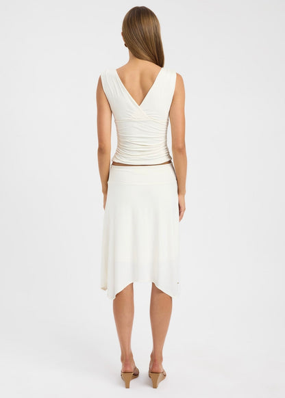 Solis Top & Lainie Skirt Set in Coconut Milk