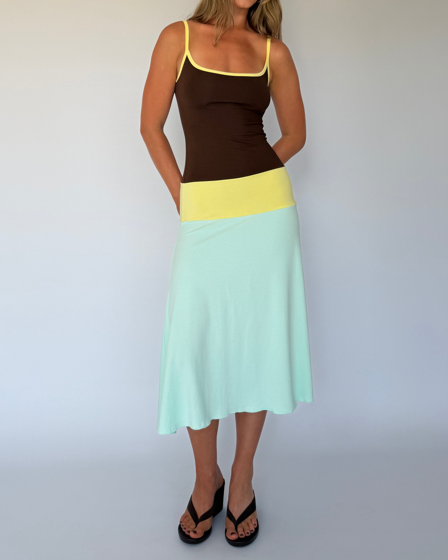 Lucy Midi Dress in Mirage