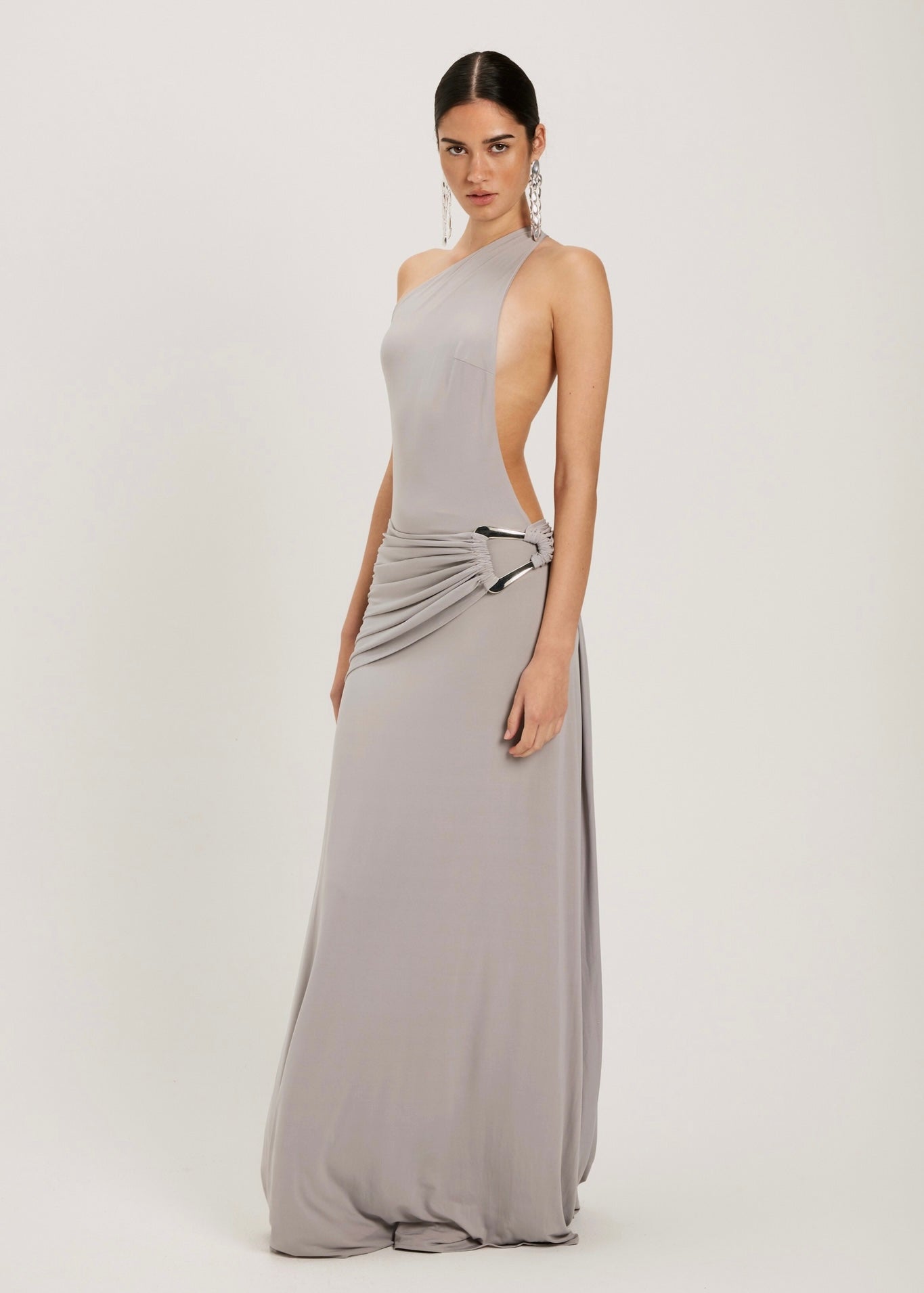 Gaia Gown in Silver Grey