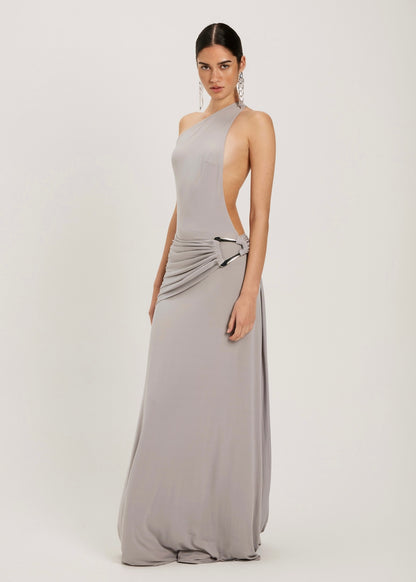 Gaia Gown in Silver Grey