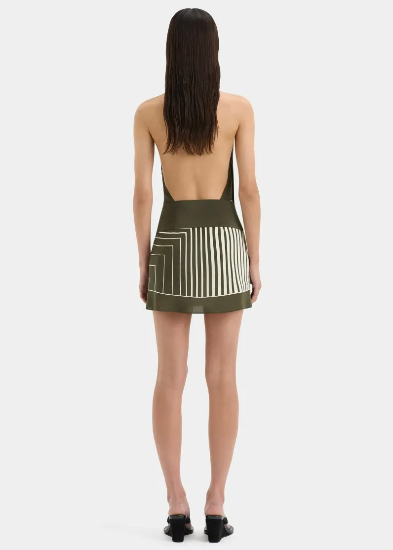 Leilana Mini Dress in Garden Stripe