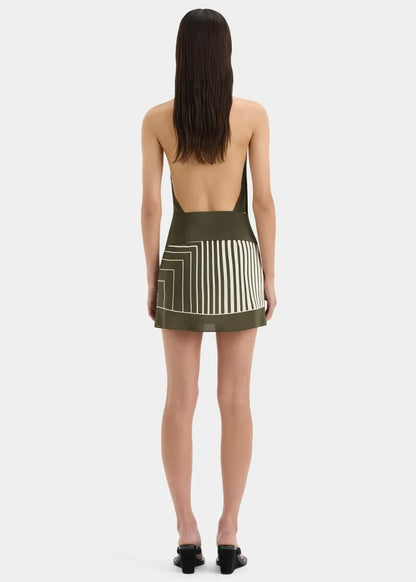 Leilana Mini Dress in Garden Stripe